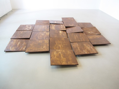 Piece of dirt, 2011|Bemalte Holzplatten|Größe variabel