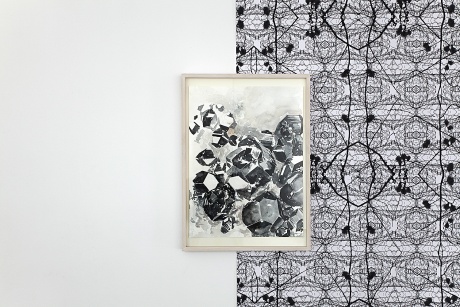 Eva-Maria Kollischan|ohne Titel, 2012, Inkjetprint auf Papier, Maße variabel|ohne Titel (Mineral), 2012, Aquarell auf Papier, 42 x 29,7 cm