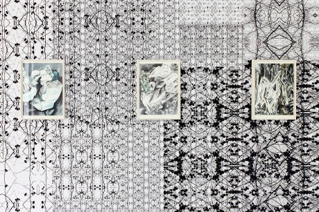 Eva-Maria Kollischan|ohne Titel, 2012, Inkjetprint auf Papier, Maße variabel|ohne Titel (Mineral/Türkis), 2012, Aquarell auf Papier, 42 x 29,7 cm|ohne Titel (Mineral/Turmalin), 2012, Aquarell auf Papier, 42 x 29,7 cm|ohne Titel (Mineral/Bergkristall), 2012, Aquarell auf Papier, 42 x 29,7 cm