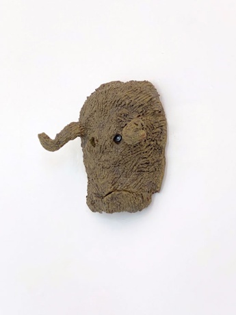 Sven Dirkmann|Maske 006, 2020|Keramik, glasiert|ca. 27 × 25 × 13 cm